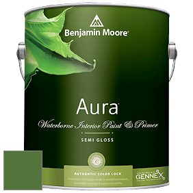 Benjamin Moore Aura 528 Waterborne Interior Semi-gloss Finish краска цвет RAL 6025 