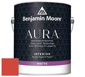 Benjamin Moore Aura 522 Interior Paint - Matte краска цвет 2013-10 Outrageous Orange