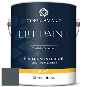 COLOR SMART CS 745 ELIT PAINT глубокоматовая моющаяся краска цвет 2131-30 Lead Gray