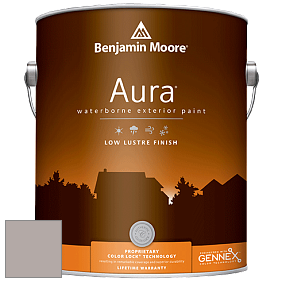 Benjamin Moore Aura 634 Waterborne Exterior Low Lustre Finish краска цвет 2109-50 Elephant Gray