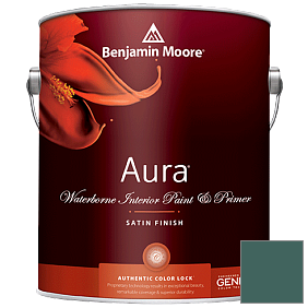 Краска Aura Waterborne Interior Satin Finish (526) цвет 2051-20 Pine Green