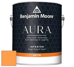 Benjamin Moore Aura 526 Waterborne Interior Satin Finish покрытие цвет NCS S 0570-Y30R 