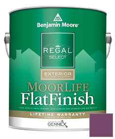 Краска Regal Select Exterior Paint-MoorLife Flat Finish (W105) цвет 2074-20 Summer Plum