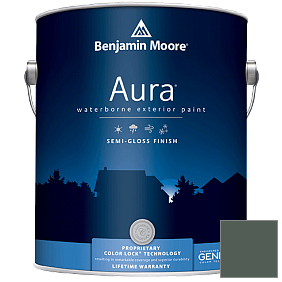 Краска Aura Waterborne Exterior Semi-Gloss Finish (632) цвет 707 Calico Blue