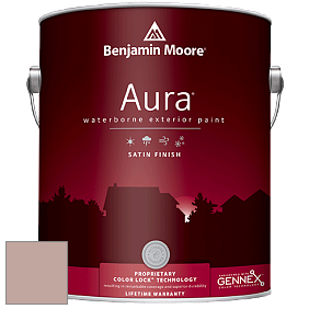 Benjamin Moore Aura 631 Waterborne Exterior Satin Finish краска цвет 2100-50 Pebble Stone