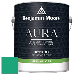 Benjamin Moore Aura 528 Waterborne Interior Semi-gloss Finish краска цвет 2045-30 Green Leaf