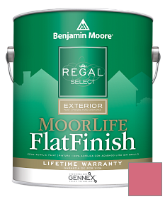 Краска Regal Select Exterior Paint-MoorLife Flat Finish (W105) цвет 1328 Deco Rose