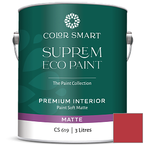 Краска COLOR SMART CS 619 SUPREM ECO PAINT матовая краска цвет 2000-10 Red