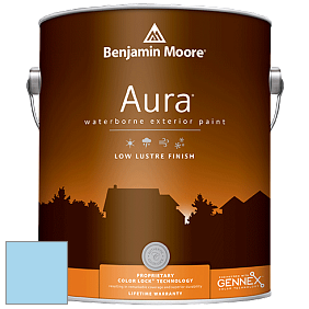 Benjamin Moore Aura 634 Waterborne Exterior Low Lustre Finish краска цвет 2065-60 Caribbean Coast