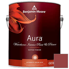 Краска Aura Waterborne Interior Satin Finish (526) цвет 2007-10 Smoldering Red