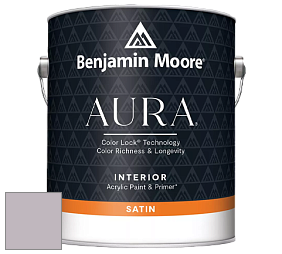 Benjamin Moore Aura 526 Waterborne Interior Satin Finish покрытие цвет 2115-50 Iced Mauve