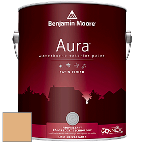 Benjamin Moore Aura 631 Waterborne Exterior Satin Finish краска цвет 2158-40 Golden Mist