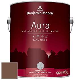Benjamin Moore Aura 631 Waterborne Exterior Satin Finish краска цвет 2096-20 Chocolate Truffle