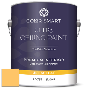 COLOR SMART CS 758 ULTRA CEILING PAINT ультраматовая краска цвет 2018-40 Nacho Cheese