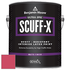 Benjamin Moore 484 Ultra Spec SCUFF-X Interior Matte Finish краска цвет 2000-30 Red Tulip