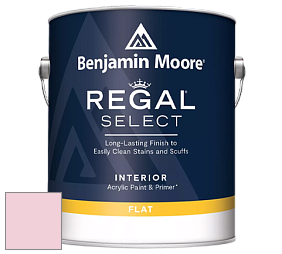 Benjamin Moore 547 Regal Select Waterborne Interior Flat Finish краска цвет 2087-60 Ribbon Pink