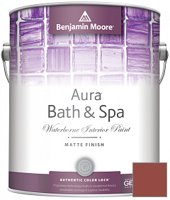 Краска Benjamin Moore Aura Bath & Spa Interior Paint Matte Finish (532) цвет 2090-20 Rich Chestnut