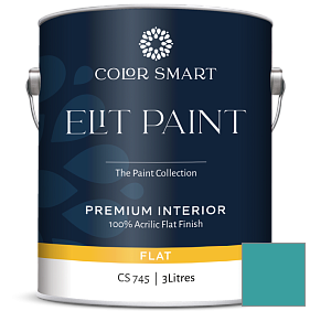 Краска COLOR SMART CS 745 ELIT PAINT глубокоматовая моющаяся краска цвет 741 San Jose Blue