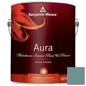 Краска Aura Waterborne Interior Satin Finish (526) цвет 712 Fort Pierce Green