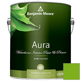 Краска Aura Waterborne Interior Semi-gloss Finish (528) цвет 2031-20 Paradise Green