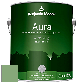 Benjamin Moore Aura 629 Waterborne Exterior Flat Finish краска цвет 565 Aurora Borealis