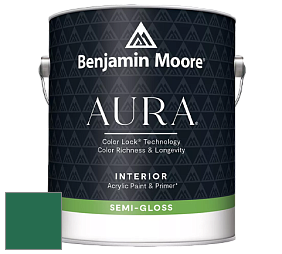 Benjamin Moore Aura 528 Waterborne Interior Semi-gloss Finish краска цвет 2044-10 Green