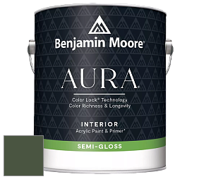 Benjamin Moore Aura 528 Waterborne Interior Semi-gloss Finish краска цвет NCS S 7020-G30Y 