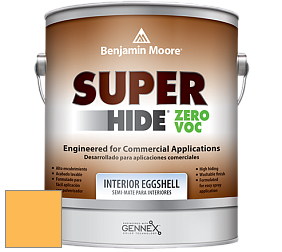 Benjamin Moore 357 Super Hide Zero Voc Interior Eggshell краска цвет 314 Imperial Yellow