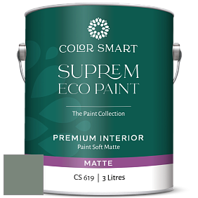 COLOR SMART CS 619 SUPREM ECO PAINT матовая краска цвет NCS S 5010-G10Y 