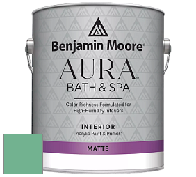 Benjamin Moore Aura 532 Bath & Spa Waterborne Interior Paint Matte Finish краска цвет NCS S 2040-G 