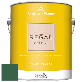 Benjamin Moore 547 Regal Select Waterborne Interior Flat Finish краска цвет 2040-10 Rainforest Foliage