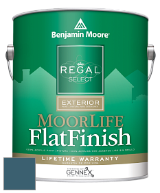 Benjamin Moore W105 Regal Select Exterior Paint-MoorLife Flat Finish краска цвет 777 Summer Nights