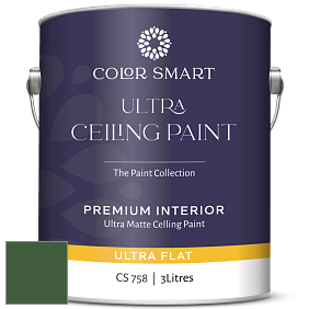 COLOR SMART CS 758 ULTRA CEILING PAINT ультраматовая краска цвет NCS S 5540-G20Y 