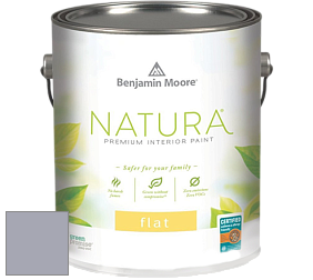 Benjamin Moore 512 Natura Interior Flat Finish матовая краска цвет NCS S 3010-R60B 