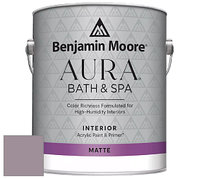 Benjamin Moore Aura 532 Bath & Spa Waterborne Interior Paint Matte Finish краска цвет NCS S 4010-R30B 