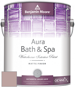 Benjamin Moore Aura 532 Bath & Spa Waterborne Interior Paint Matte Finish краска цвет 1243 Monet