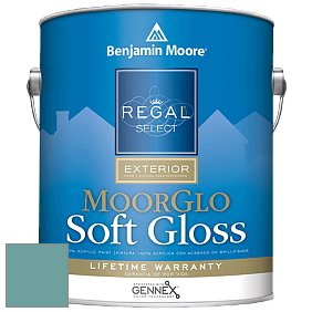 Benjamin Moore W096 Regal Select Exterior Paint-Moor GloSoft Gloss Finish краска цвет 2051-40 Majestic Blue