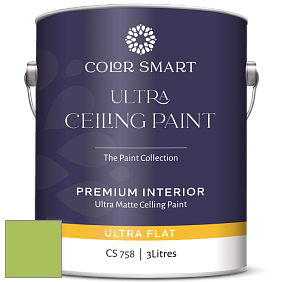 COLOR SMART CS 758 ULTRA CEILING PAINT ультраматовая краска цвет NCS S 1060-G40Y 