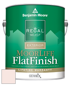 Benjamin Moore W105 Regal Select Exterior Paint-MoorLife Flat Finish краска цвет 2012-70 Soft Pink