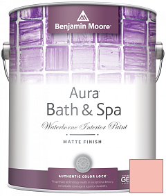 Краска Benjamin Moore Aura Bath & Spa Interior Paint Matte Finish (532) цвет 010 Pink Canopy