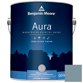 Краска Aura Waterborne Exterior Semi-Gloss Finish (632) цвет 1649 Polaris Blue