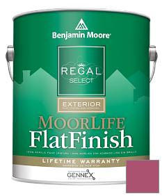 Краска Regal Select Exterior Paint-MoorLife Flat Finish (W105) цвет 1349 Pink Corsage