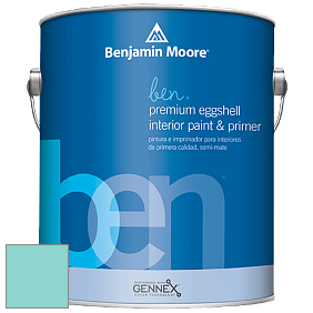 Benjamin Moore Ben W626 Premium Interior Latex Eggshell краска цвет 661 Caribbean Cool