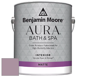 Benjamin Moore Aura 532 Bath & Spa Waterborne Interior Paint Matte Finish краска цвет NCS S 3020-R30B 