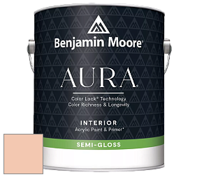 Benjamin Moore Aura 528 Waterborne Interior Semi-gloss Finish краска цвет 2167-50 Perfect Peach