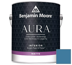 Краска Benjamin Moore Aura Interior Paint - Matte (522) цвет 804 Chicago Blues