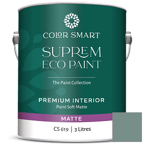 Краска COLOR SMART CS 619 SUPREM ECO PAINT матовая краска цвет 691 Dartsmouth Green