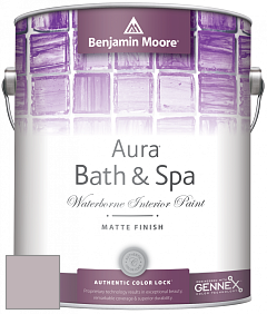 Benjamin Moore Aura 532 Bath & Spa Waterborne Interior Paint Matte Finish краска цвет 2114-50 Victorian Mauve