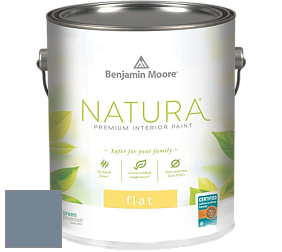 Benjamin Moore 512 Natura Interior Flat Finish матовая краска цвет 1629 Bachelor Blue
