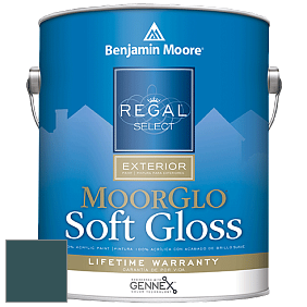 Benjamin Moore W096 Regal Select Exterior Paint-Moor GloSoft Gloss Finish краска цвет 2055-10 Teal